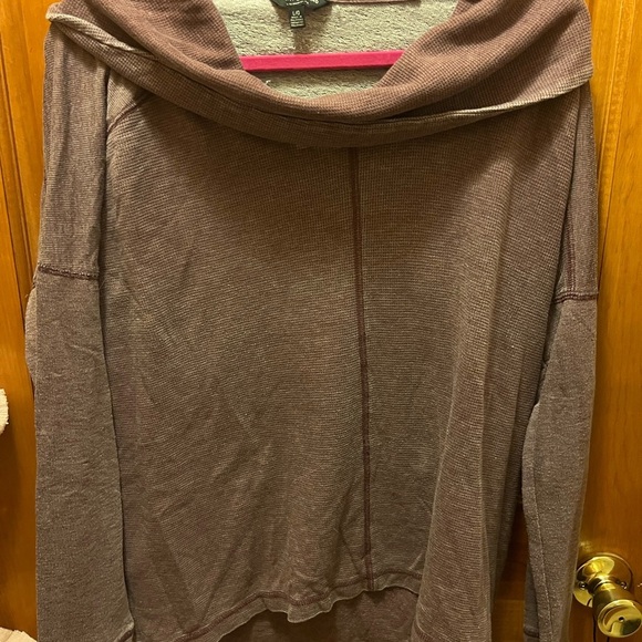 Lucky Brand Taupe Cowl Neck Sweater - Picture 1 of 3